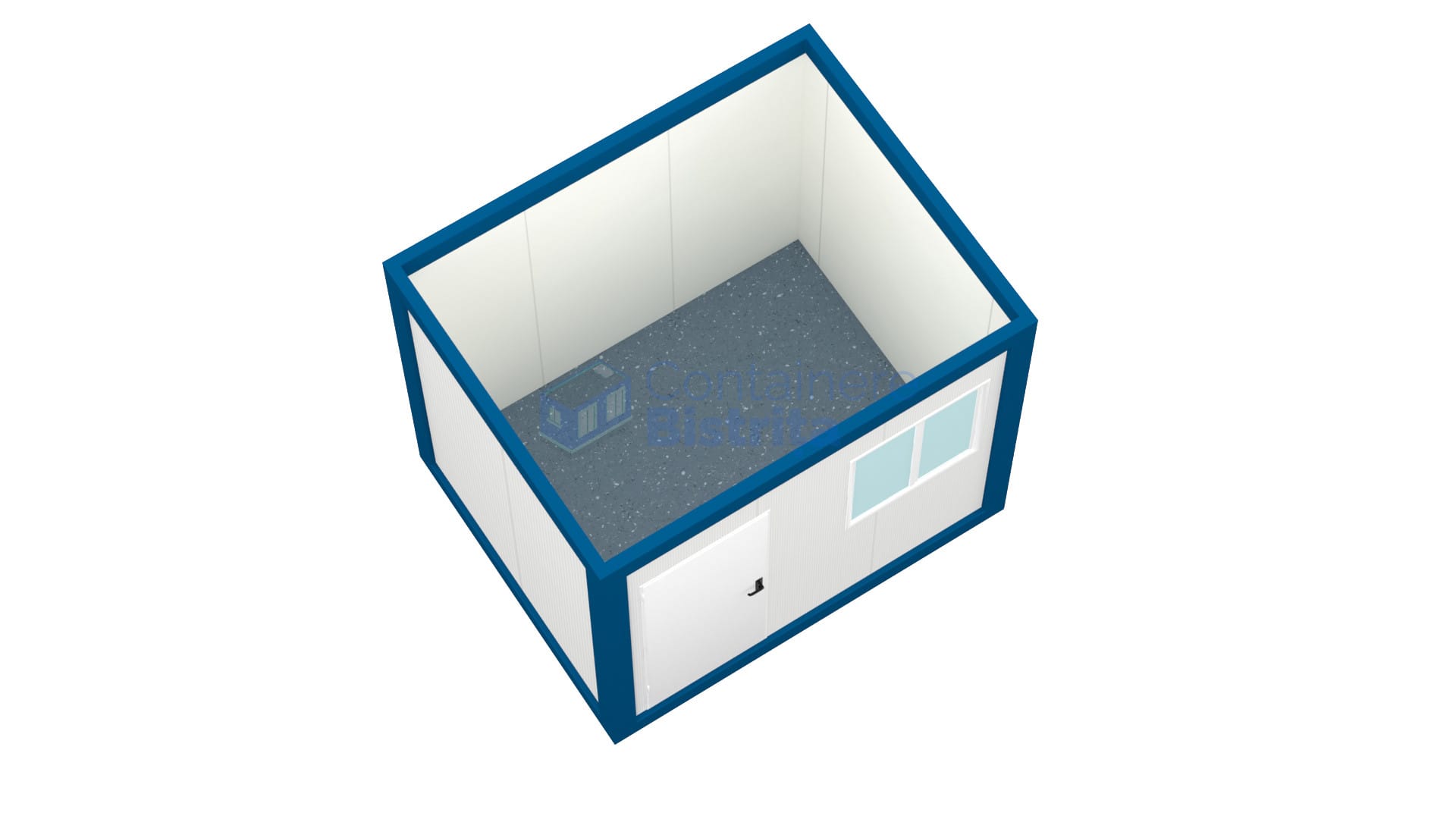 container birou bistrita 3metri albastru2