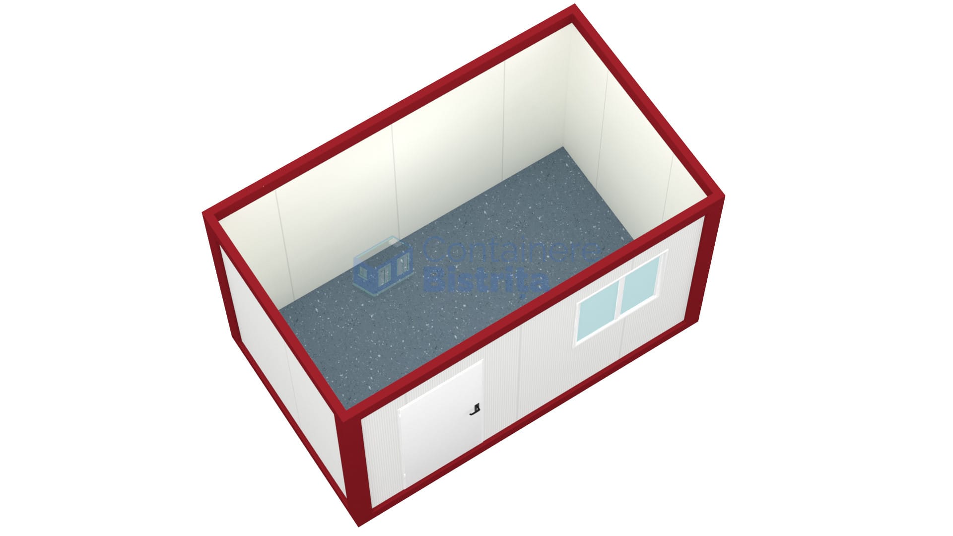 container birou bistrita 4metri 1geam rosu1