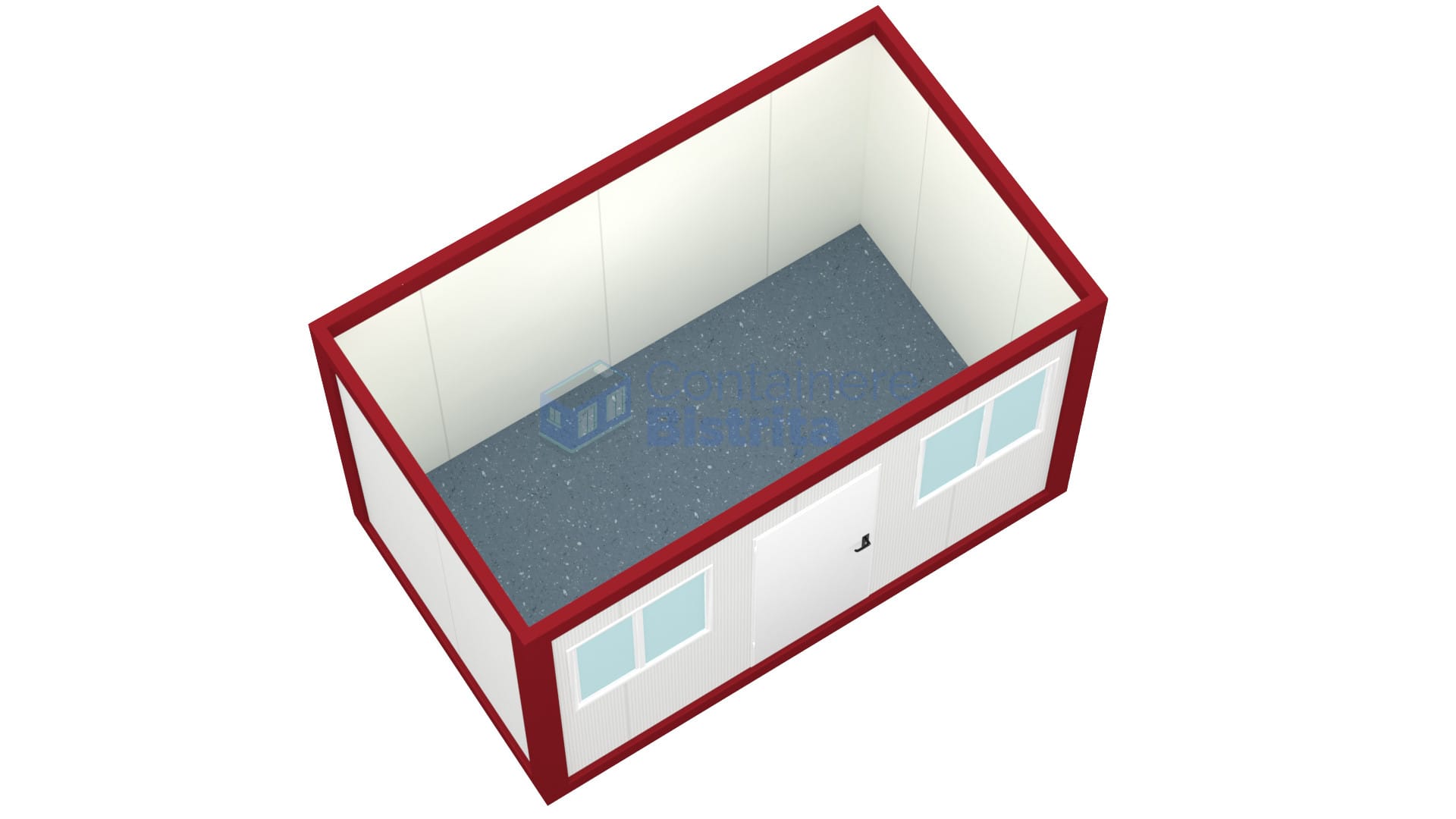 container birou bistrita 4metri 2geamuri rosu2