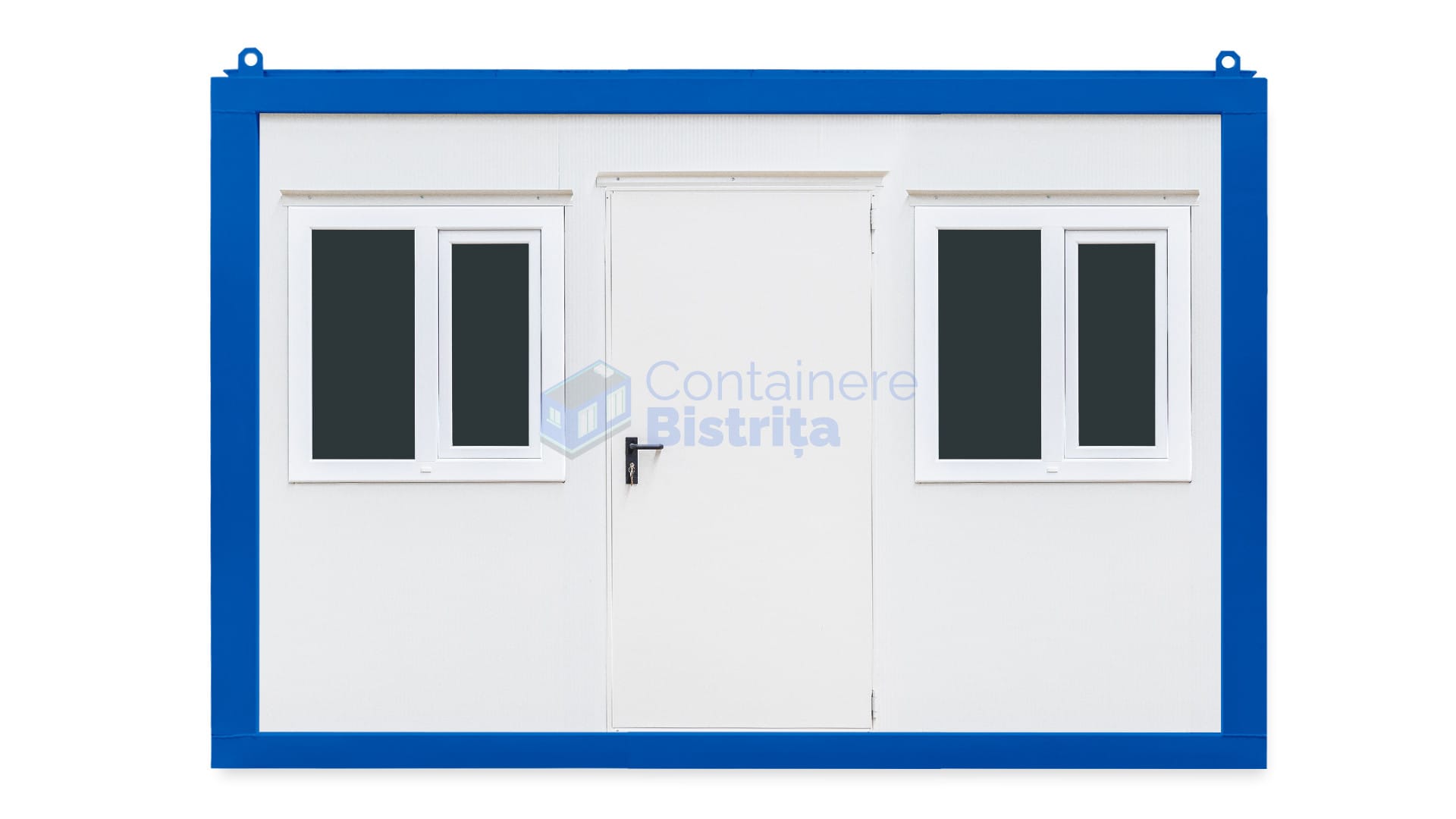 container santier bistrita 4metri 2geamuri albastru